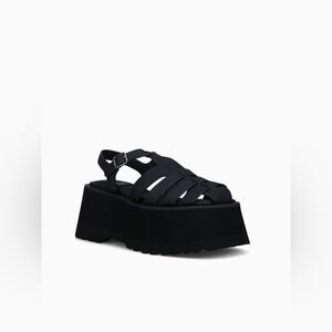 Women's Black Platform Sandals